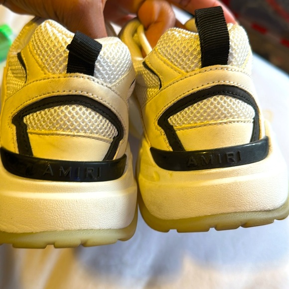 Authenic Off White Mens Amiri Bone Sneakers - Picture 5 of 5